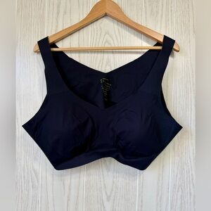 Honey Love Bra 3X Wireless Seamless Black Casual Scoop Neck Lounge EUC
